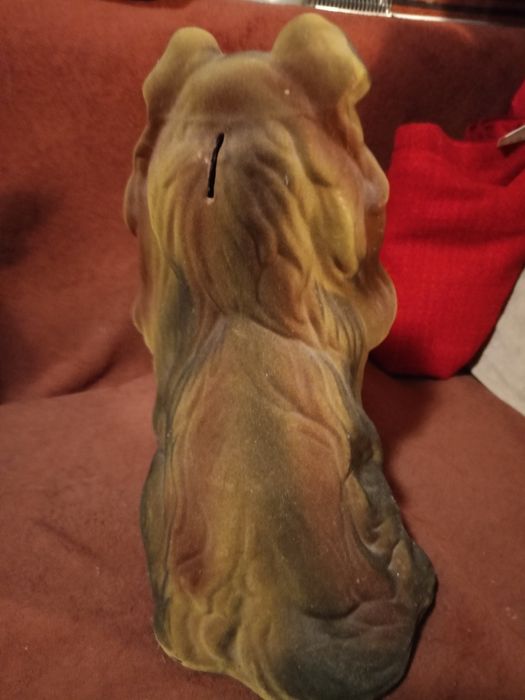 Копилка собака колли винтаж