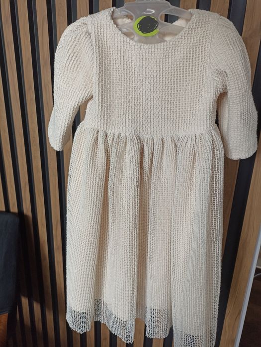 Sukienka do chrztu, okolicznościowa handmade 68/74