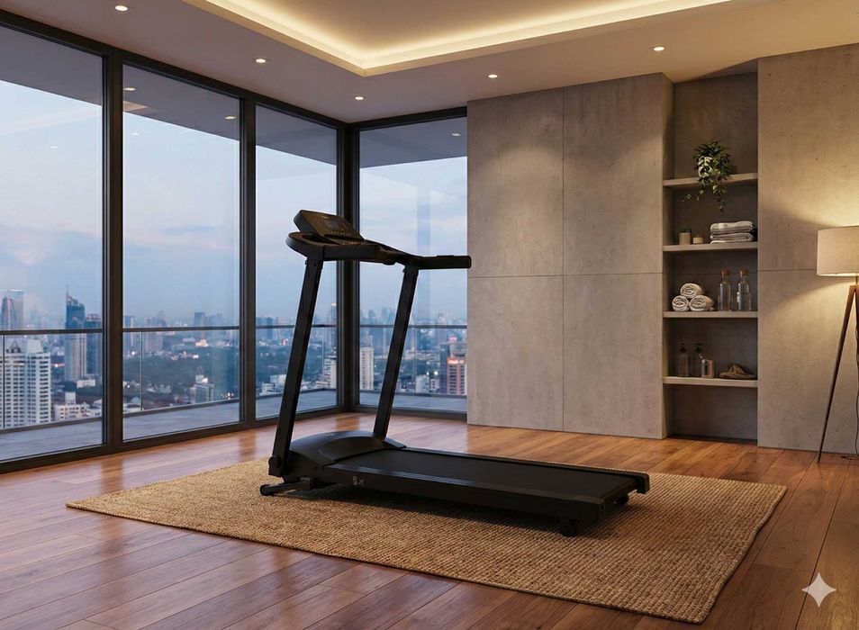 Nowa Bieżnia Domowa Elektryczna 1-12km/h Składana do Ćwiczeń Treningu