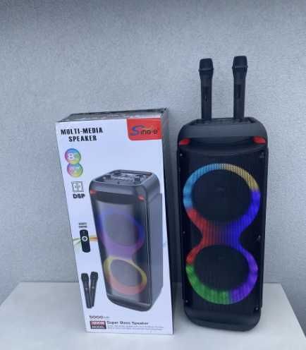 Акустична портативна колонка система з пультом та мікрофоном Bluetooth