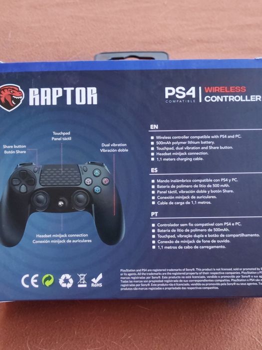 Comando Bluetooth para PS4e PC gamer