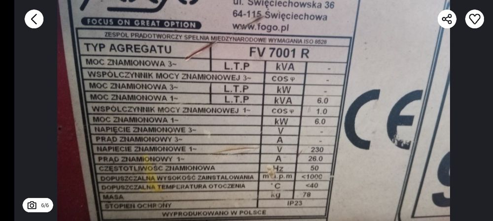 Agregat prądotwórczy trzyfazowy