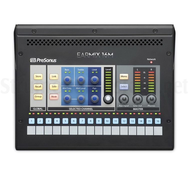 Monitores pessoais PreSonus EarMix 16M + Switch PoE — Novos