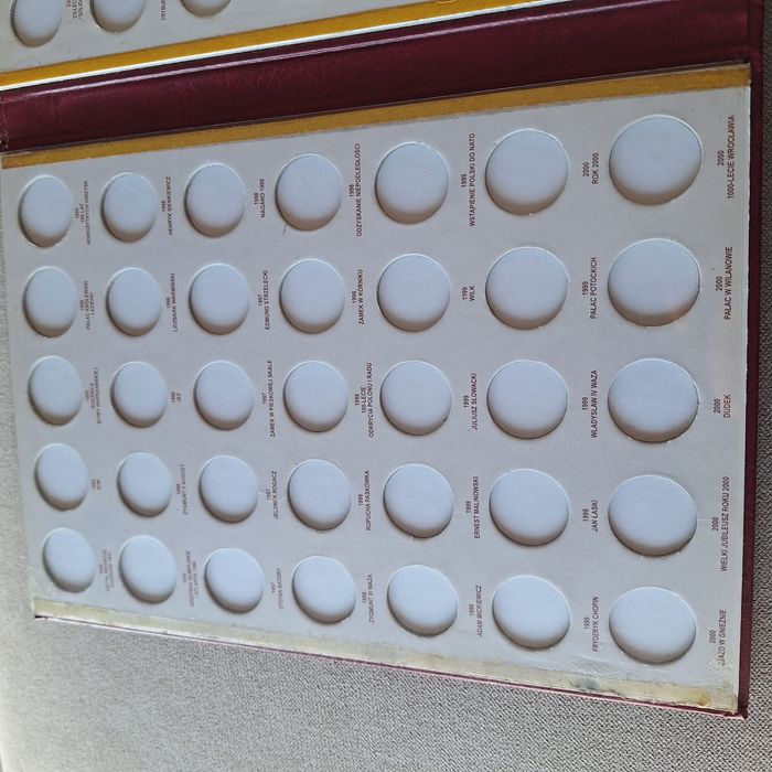 Klaser na monety dwuzłotowe lata 1995 do 2005