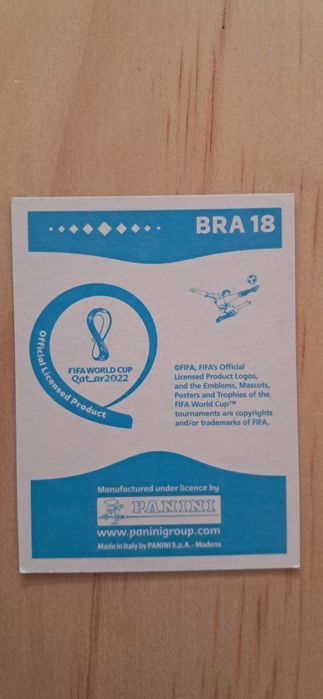 Cromo futebol de Raphinha(Mundial 2022)da Panini