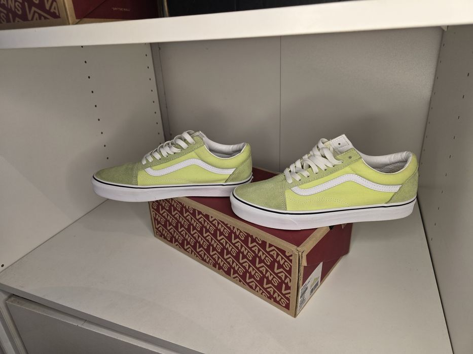 Vans old skool clássico verde alface
