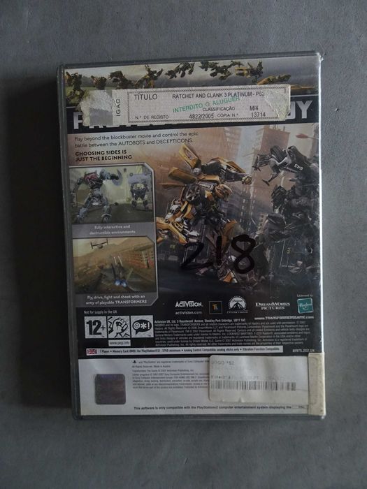 Jogo Playstation 2 PS2 - Transformers The Game