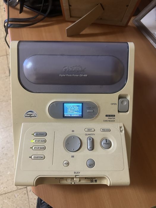 Fujifilm Printpix CX-400 Digital Photo Printer + Cabos + Consumíveis