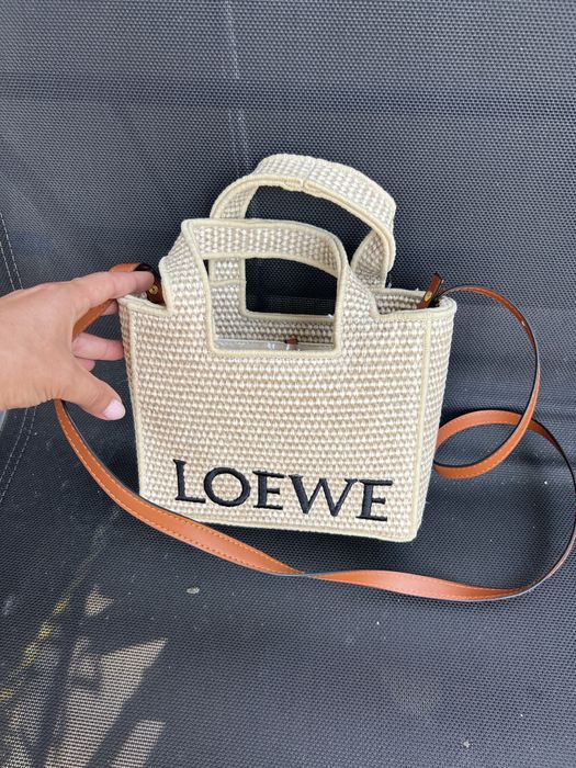 Sliczna torebka loewe koszyczek bezowy