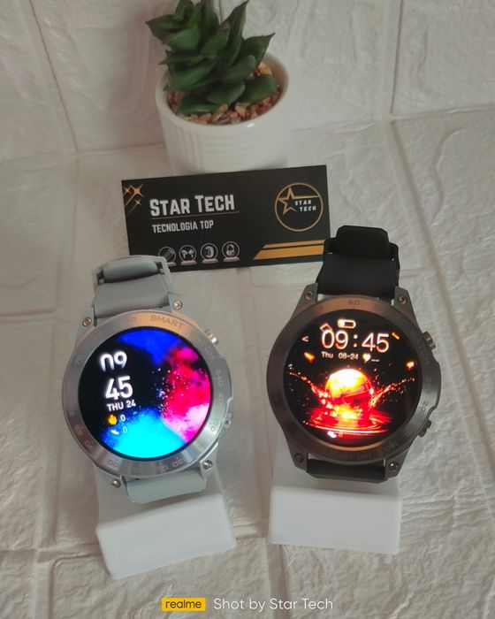 SmartWatch DM50 AMOLED [Preto|PRATA]