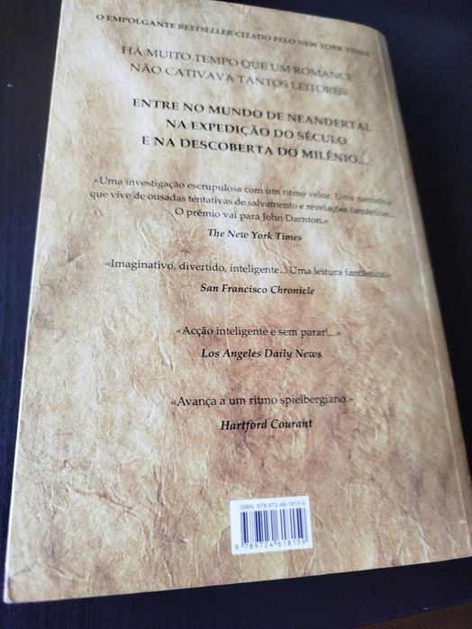 Livro prémio Pulitzer "A profecia de Neandertal"