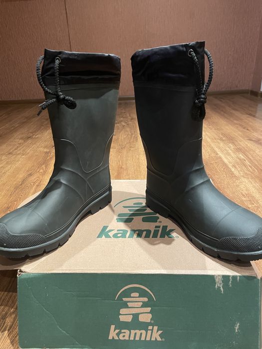 Зимові каучукові сапоги,Kamik,з посиленим носком .Виробник Канада!
