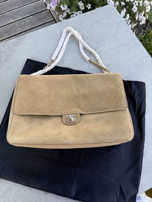 Сумка Chanel замшева бежева