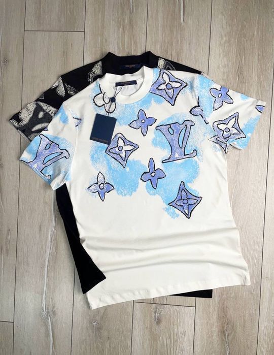 Футболка мужская Versace с барахтным рисунком