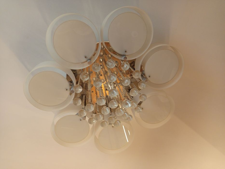 Lampa wisząca LED z kryształkami