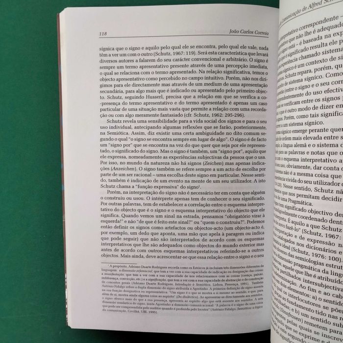 A Teoria da Comunicação de Alfred Schutz - João Carlos Correia