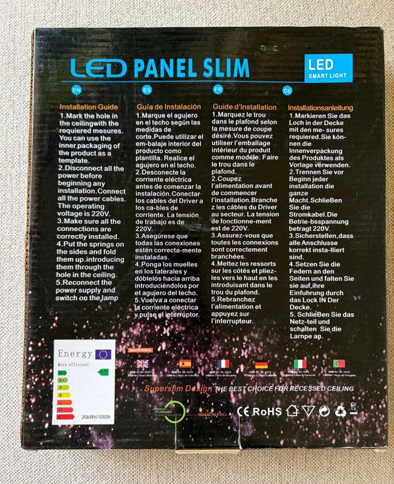 Painel LED Slim Embutir 20W | Novo em Caixa | Alta Luminosidade