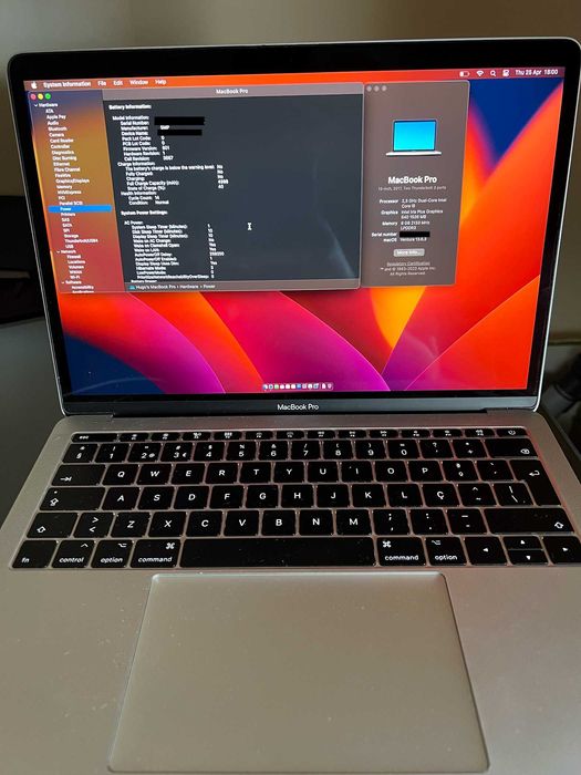 MacBook Pro 13'', 2,3 GHz i5, 8 GB DDR3, SSD 500 GB
