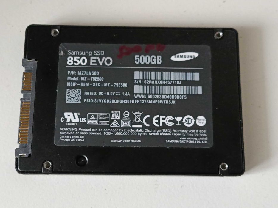 500Gb SSD накопичувач Samsung 850 Evo SATAIII 2.5"
