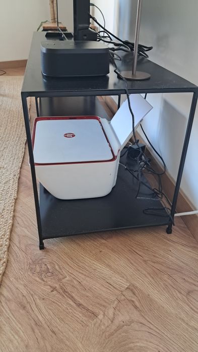 Mesa de tv preta romy em aço la redout