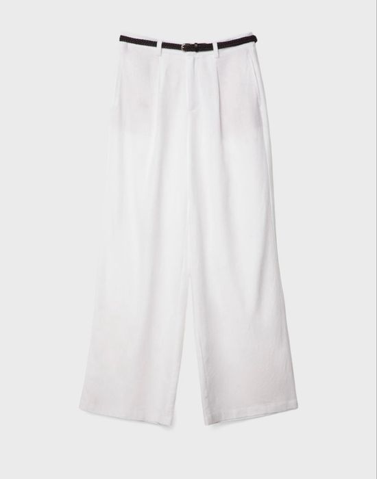 Лляні штани білі