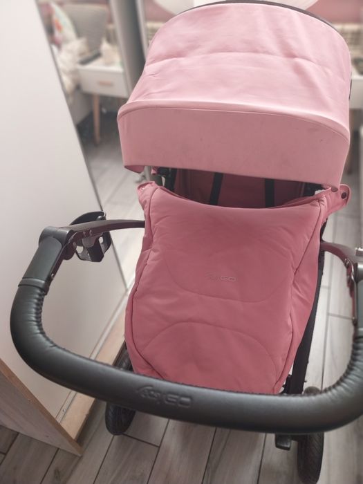 Wózek przód tył różowy
