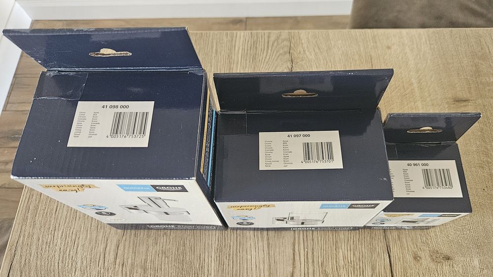 Набір аксесуарів 3в1 Grohe QuickFix Start Cube (BF40961SC)