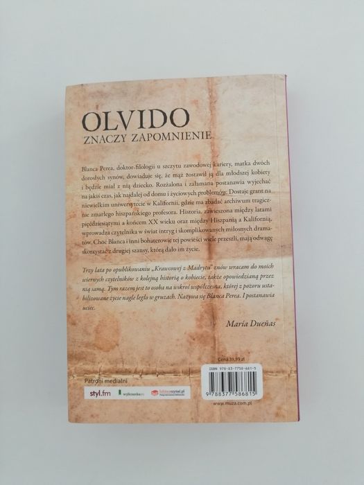 María Dueñas - Olvido znaczy zapomnienie&