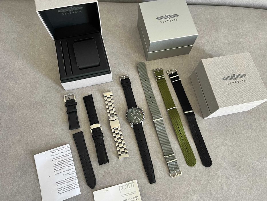 RezerwacjZegarek męski Zeppelin Night Cruise Chronograph SET Gwarancja