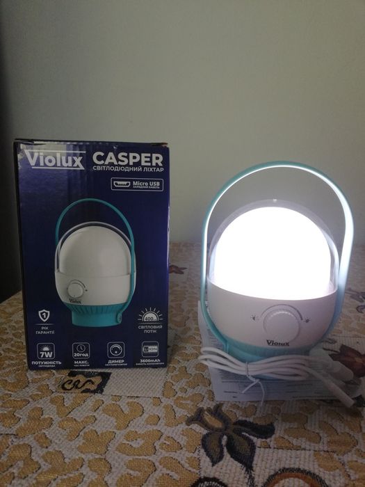 Світлодіодний ліхтар кемпінговий ліхтар нічникViolux casper 7W 400Lm