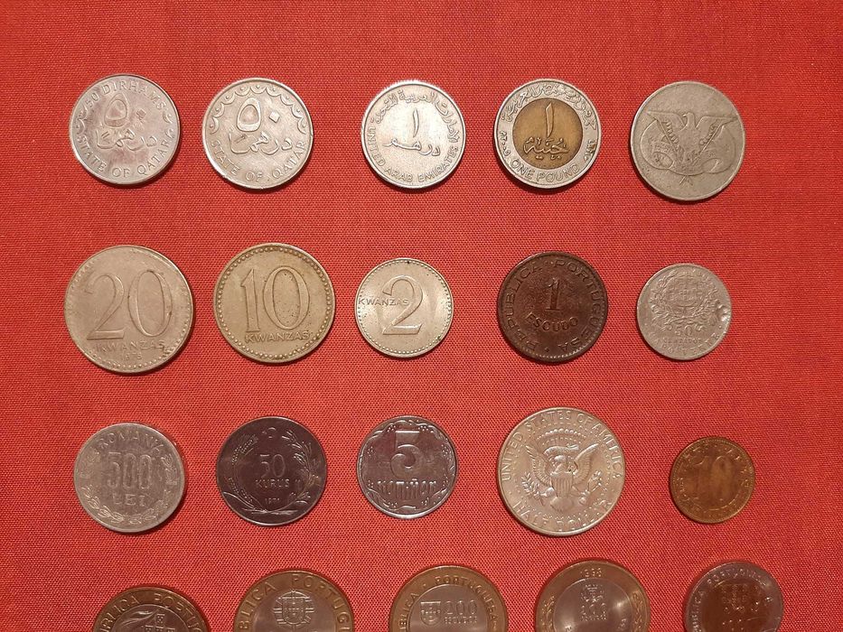 Moedas antigas (vários países)