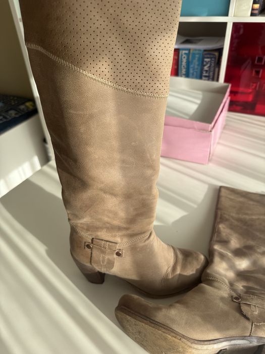 Botas cano alto em pele originais Salsa