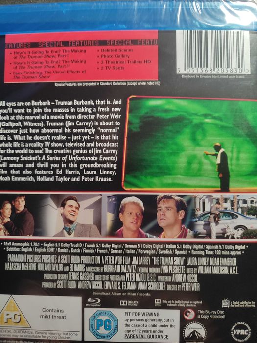 The Truman Show - Blu-ray (NOVO & SELADO)