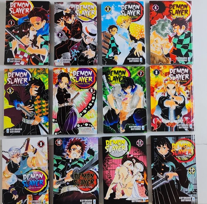 Coleção de 24 Livros Manga Demon Slayer
