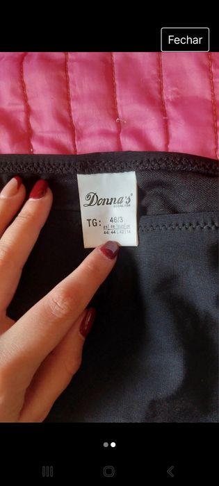 Cuecas de biquini pretas, Cintura alta, tamanho XL 42 (EU)