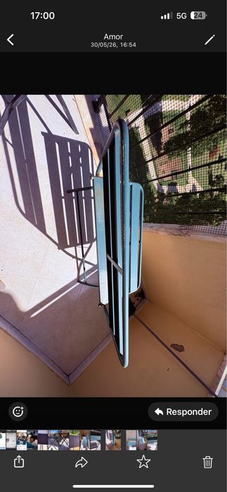 Banco  Verde para varanda ou jardim
