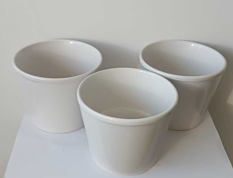 osłonki ceramiczne białe 3szt. kpl