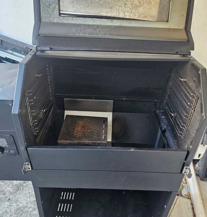 barbecue eléctrico a pellet com pouco uso,  Paleo Naterial