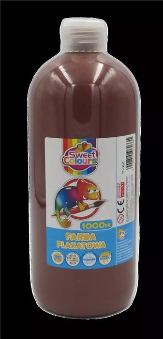 Farba Plakatowa Zielona Brązowa 1000Ml. Nowy Produkt