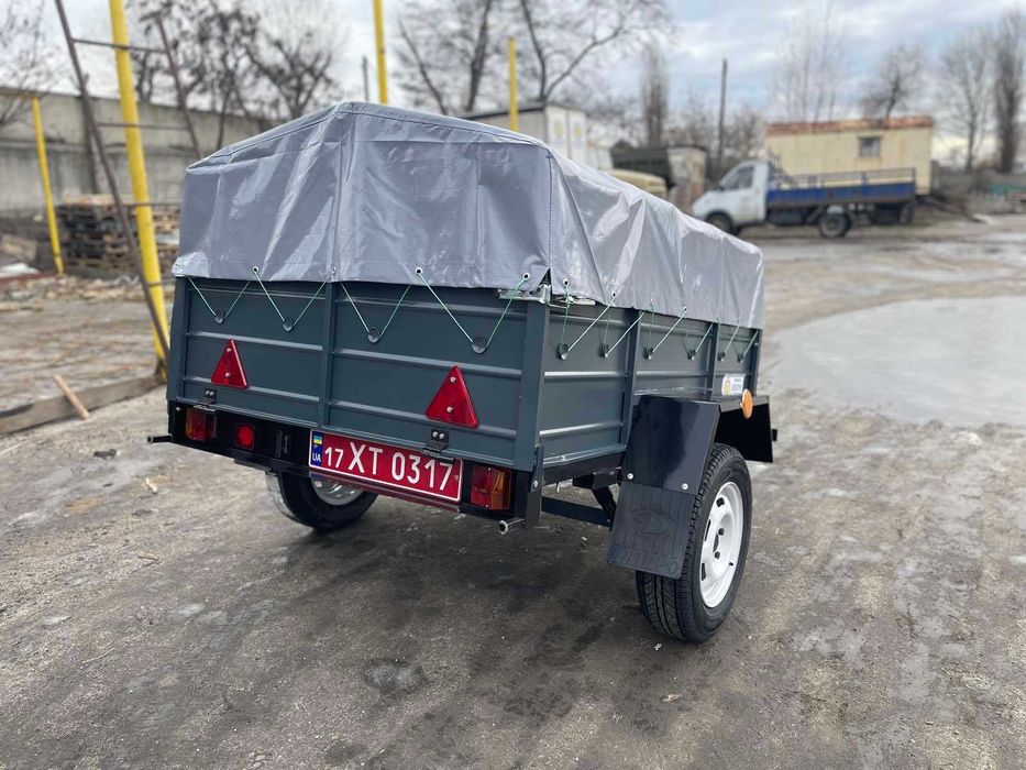 Новий причіп від заводу Дніпро-1700х1300х400, тент в подарунок!