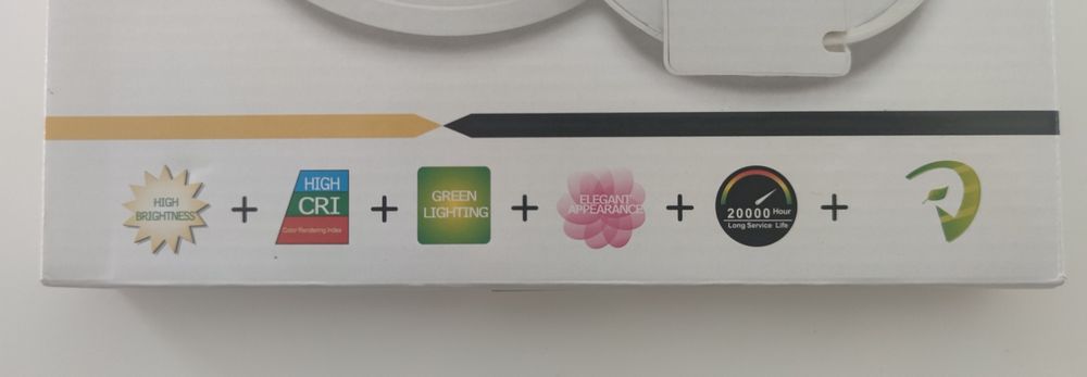 Luz LED - 24 cm novo