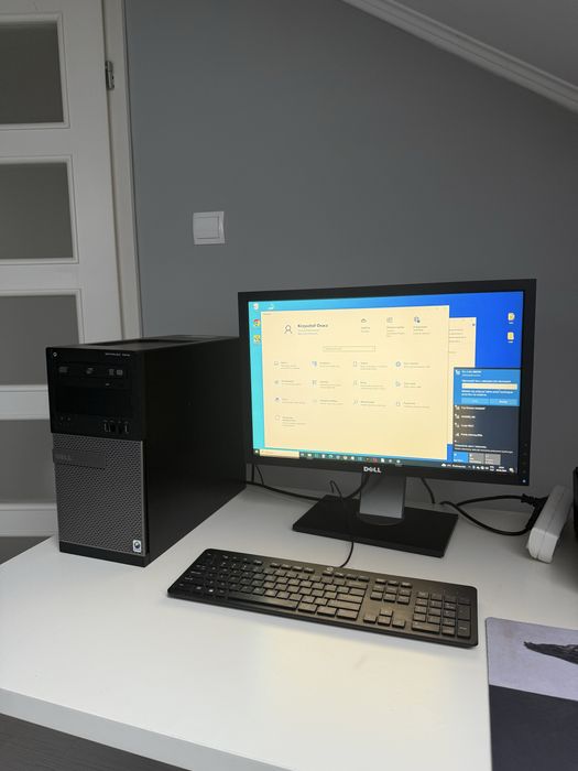Komputer Dell 32gb RAM, OptiPlex 7010 z monitorem i klawiaturą