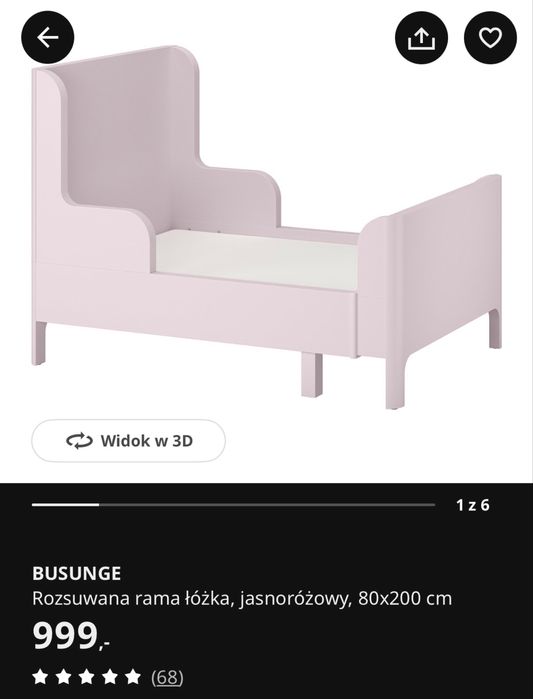 Łóżko dzieciece - tylko do Poniedziałku