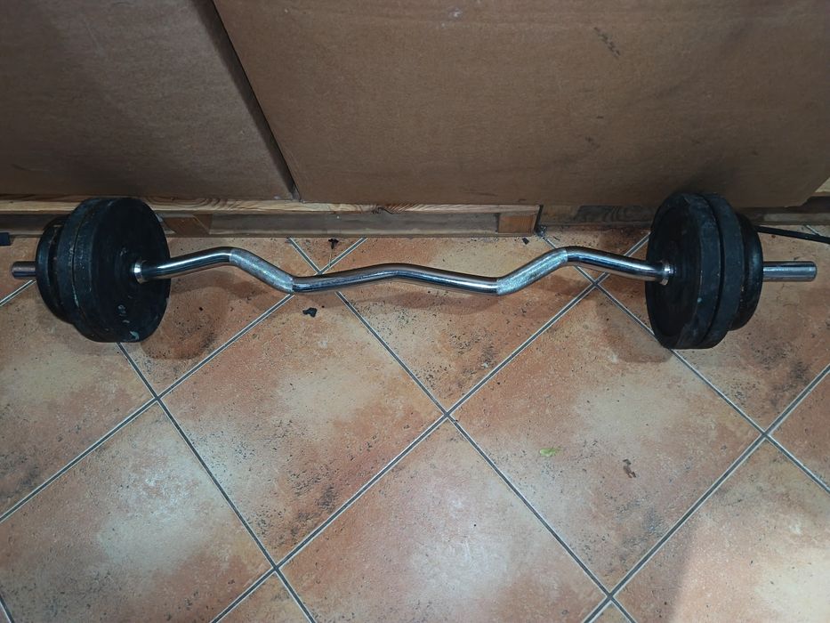 Sztanga łamana obciążenie 40 kg