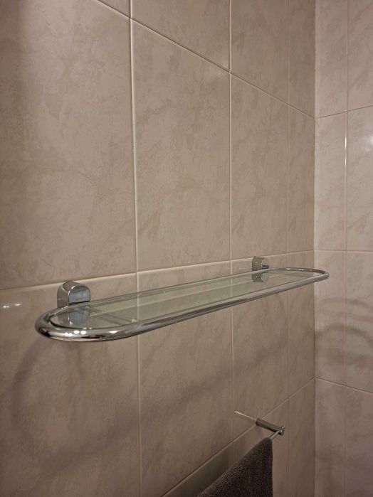 Prateleia wc com vidro