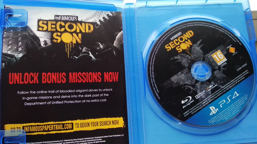 PS4. inFamous: Second Son. Диск, Обмін.