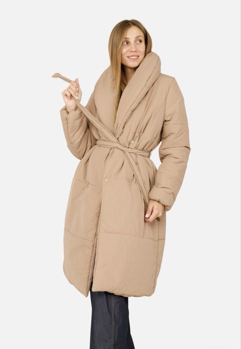 Зимова куртка, колір капучино, жіноча