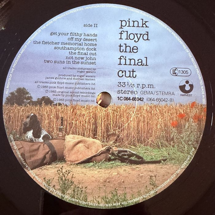 Plyta winylowa Pink Floyd-The Final Cut