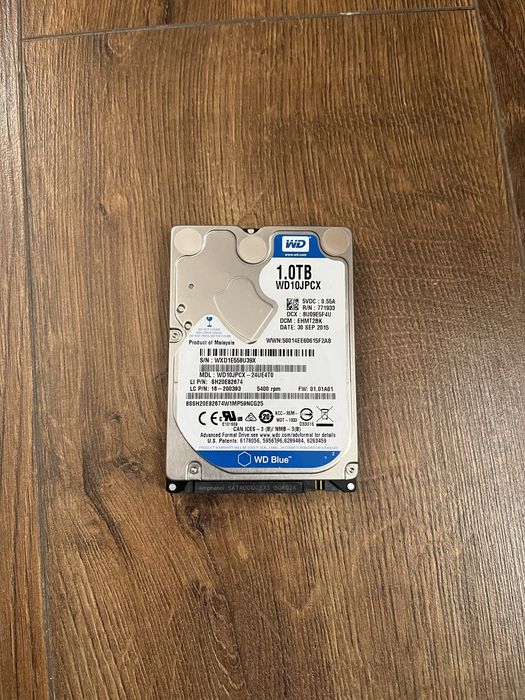 Вінчестер HDD 1TB для ноутбука