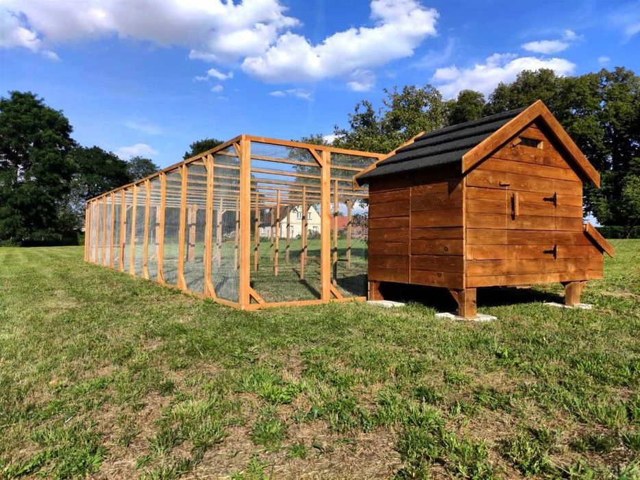 Duży kurnik XXXL dla 20-28 kur, kaczek deska sosna, jodła Ocieplony!